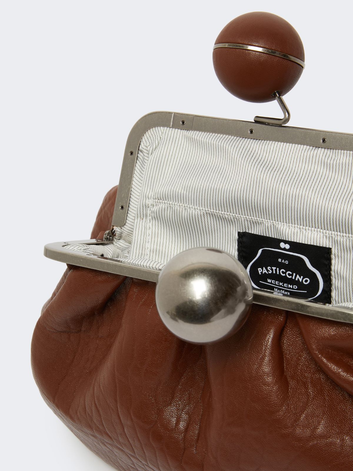 Medium nappa leather Pasticcino Bag - Tobacco