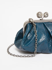Small smooth leather Pasticcino Bag - Ultramarine