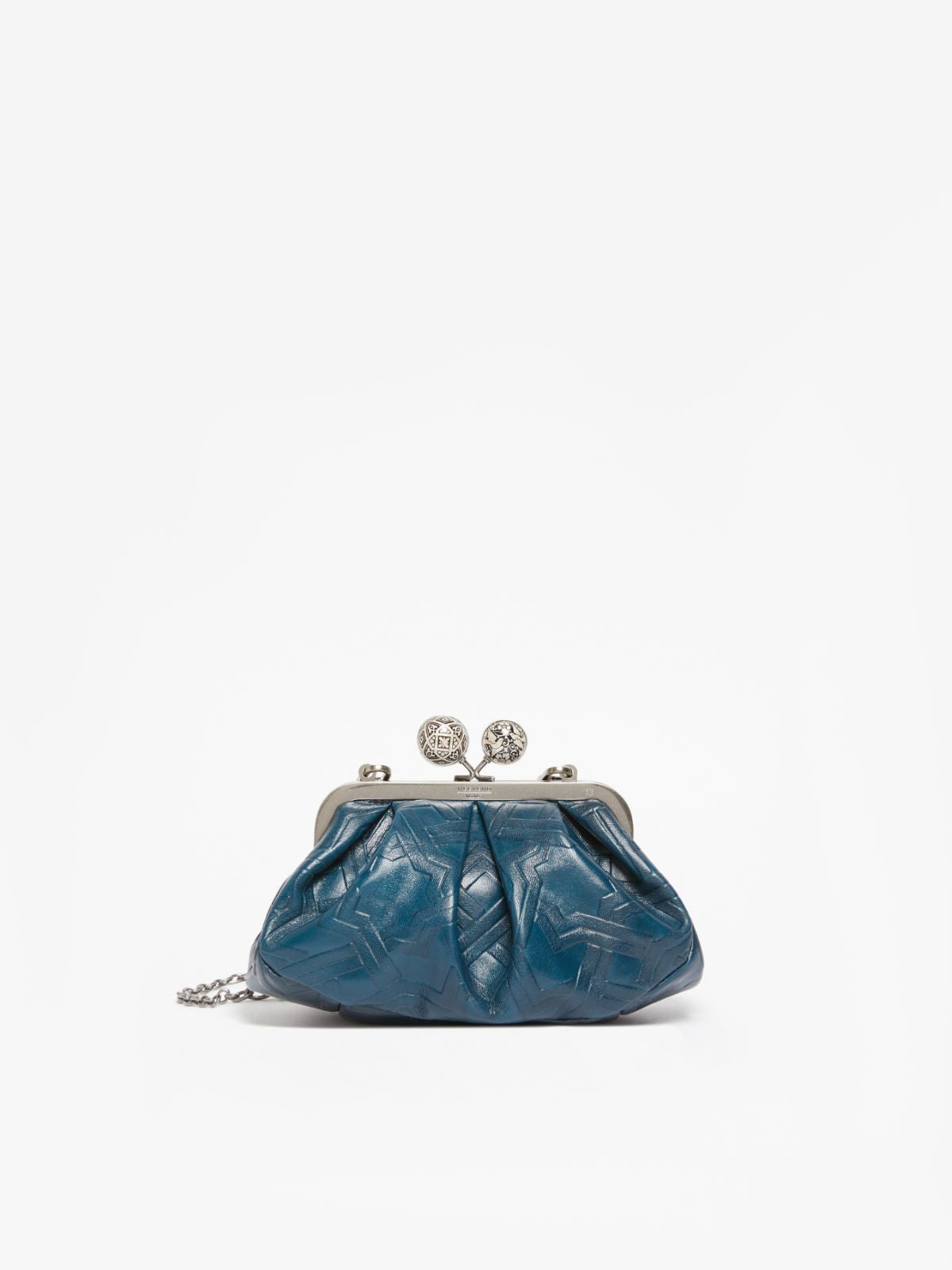 Small smooth leather Pasticcino Bag - Ultramarine