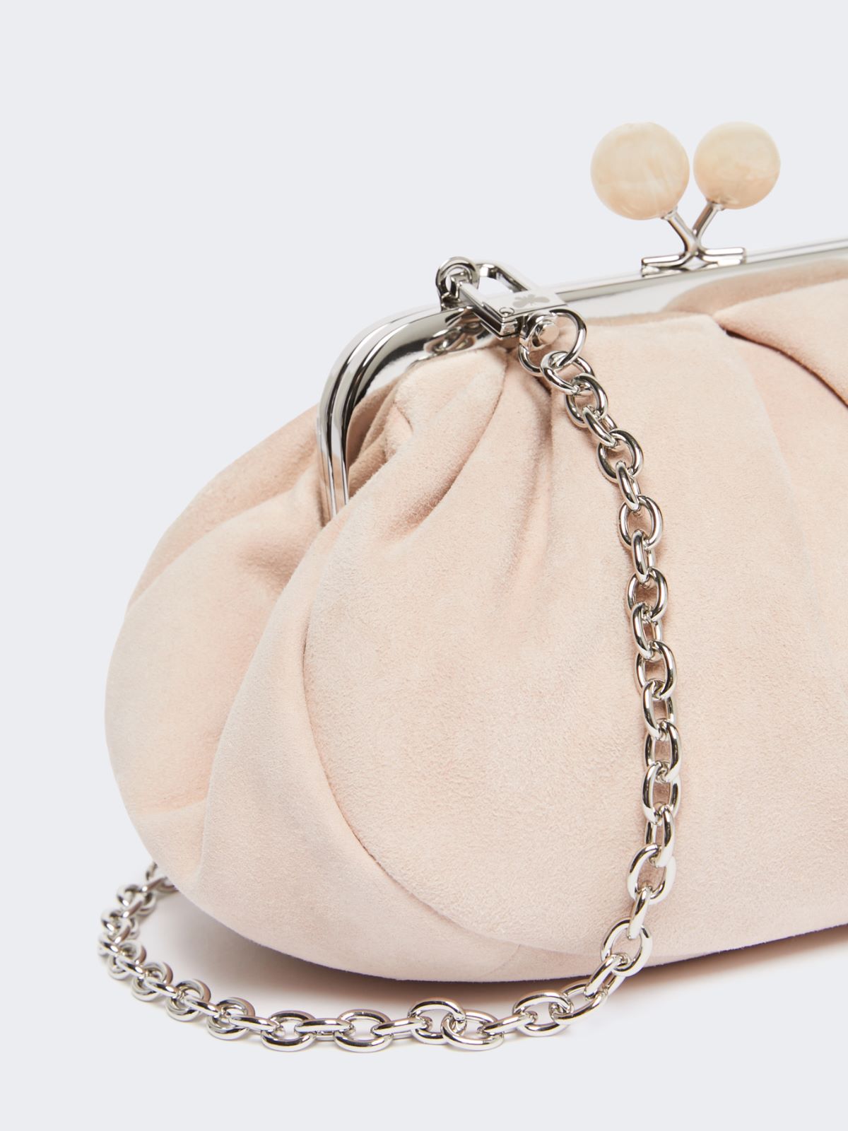 Small suede Pasticcino Bag - Powder