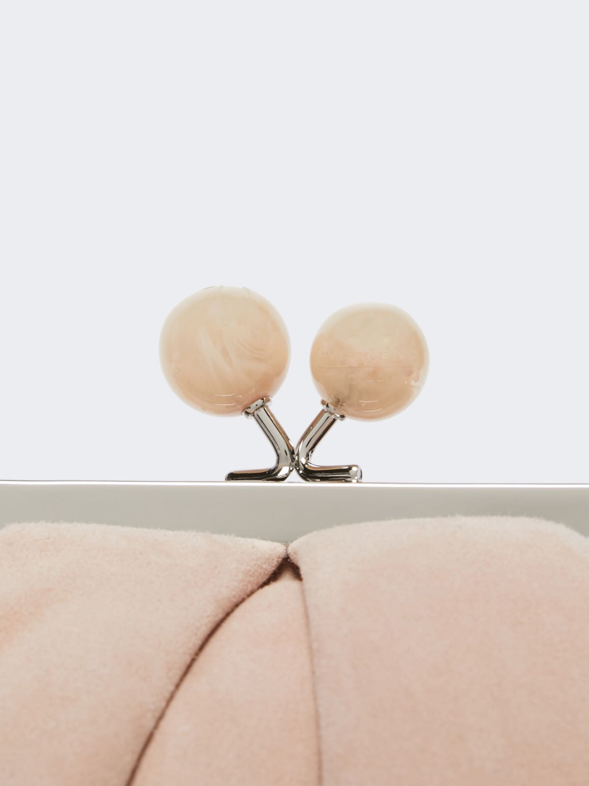 Small suede Pasticcino Bag - Powder