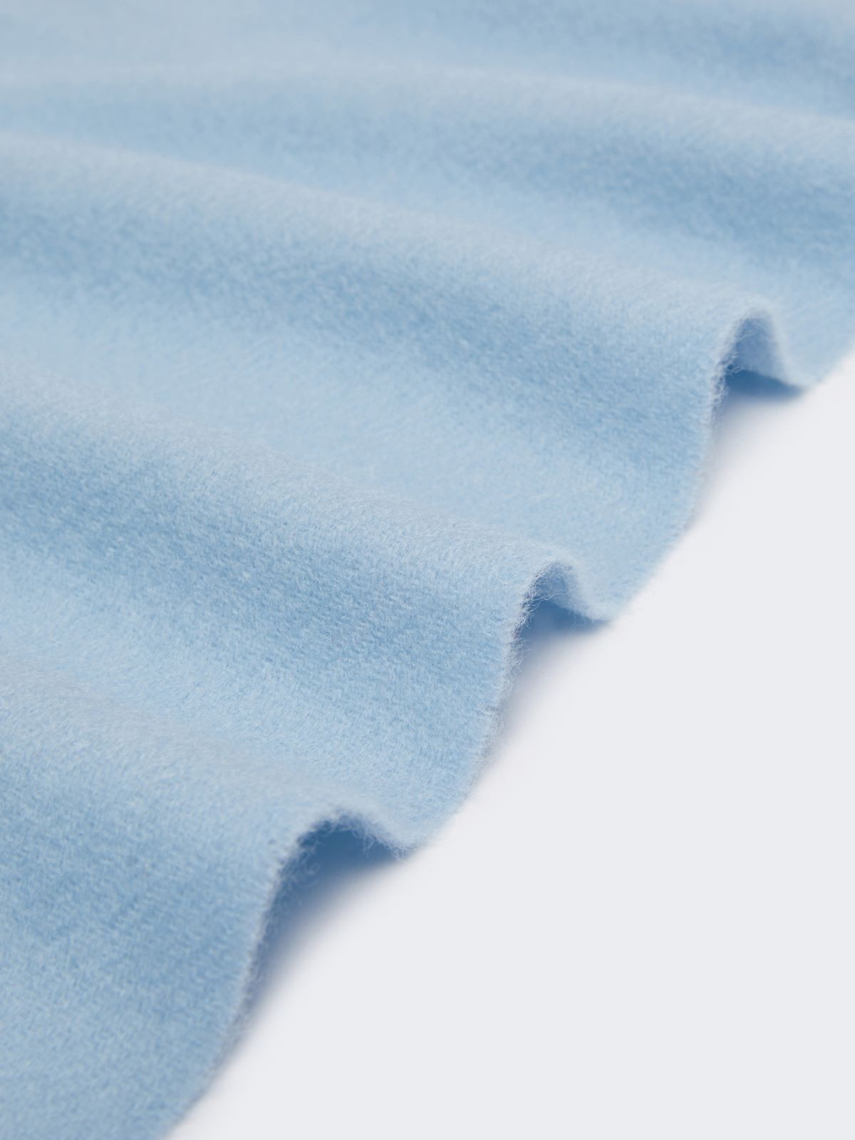 Wool and cashmere stole - Light blue