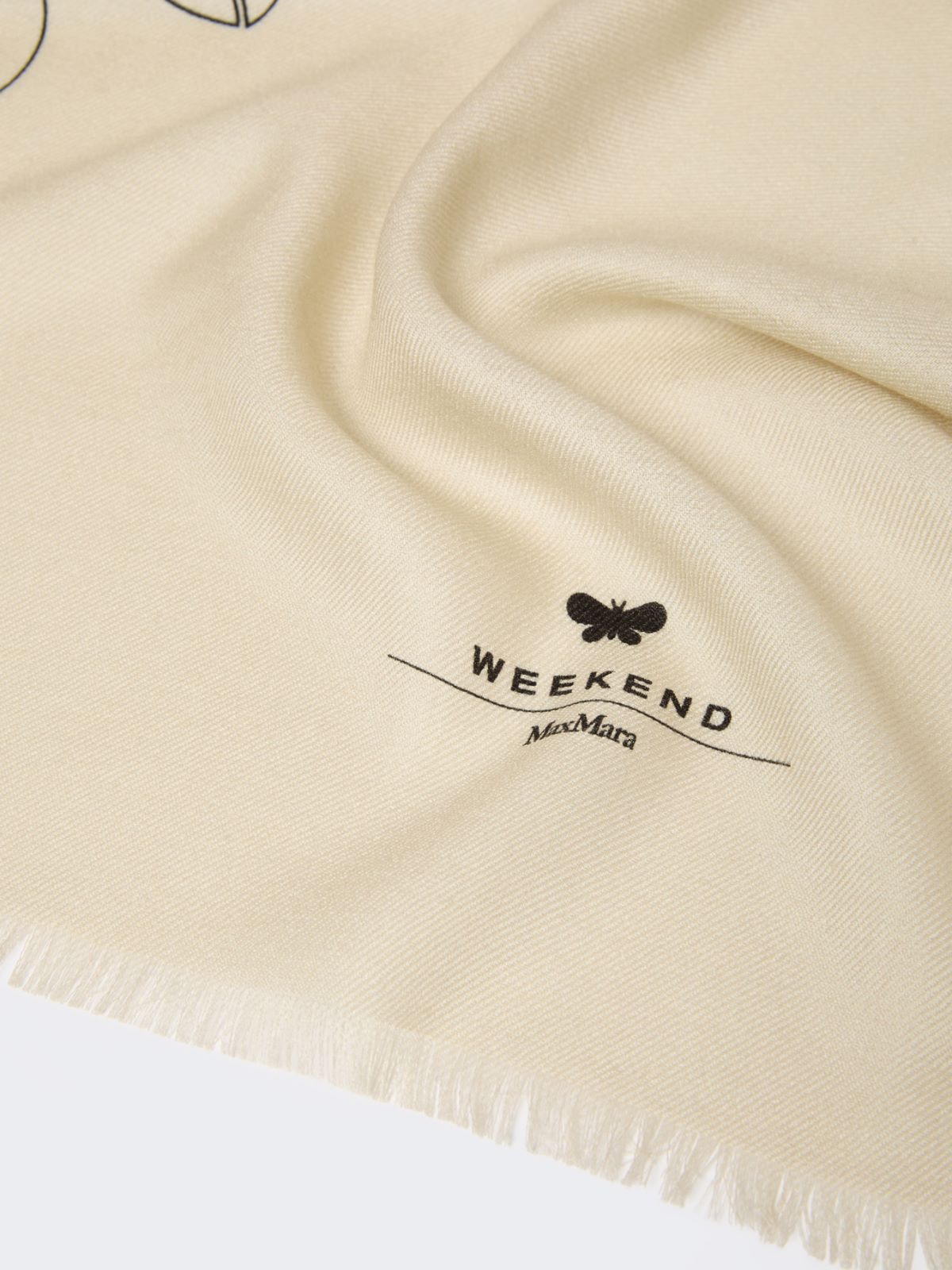 Wool and silk stole - Dark grey