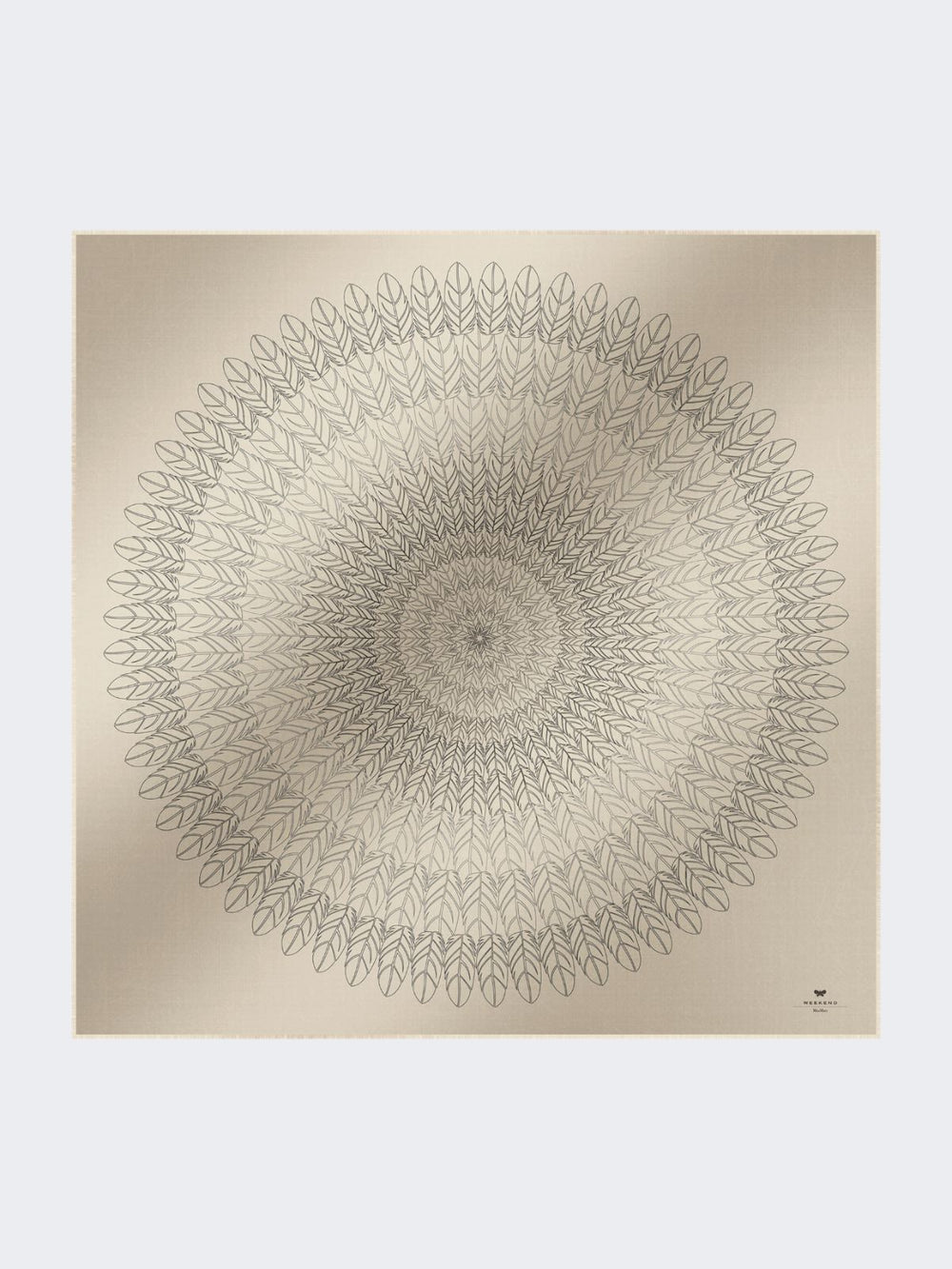 Wool and silk stole - Dark grey