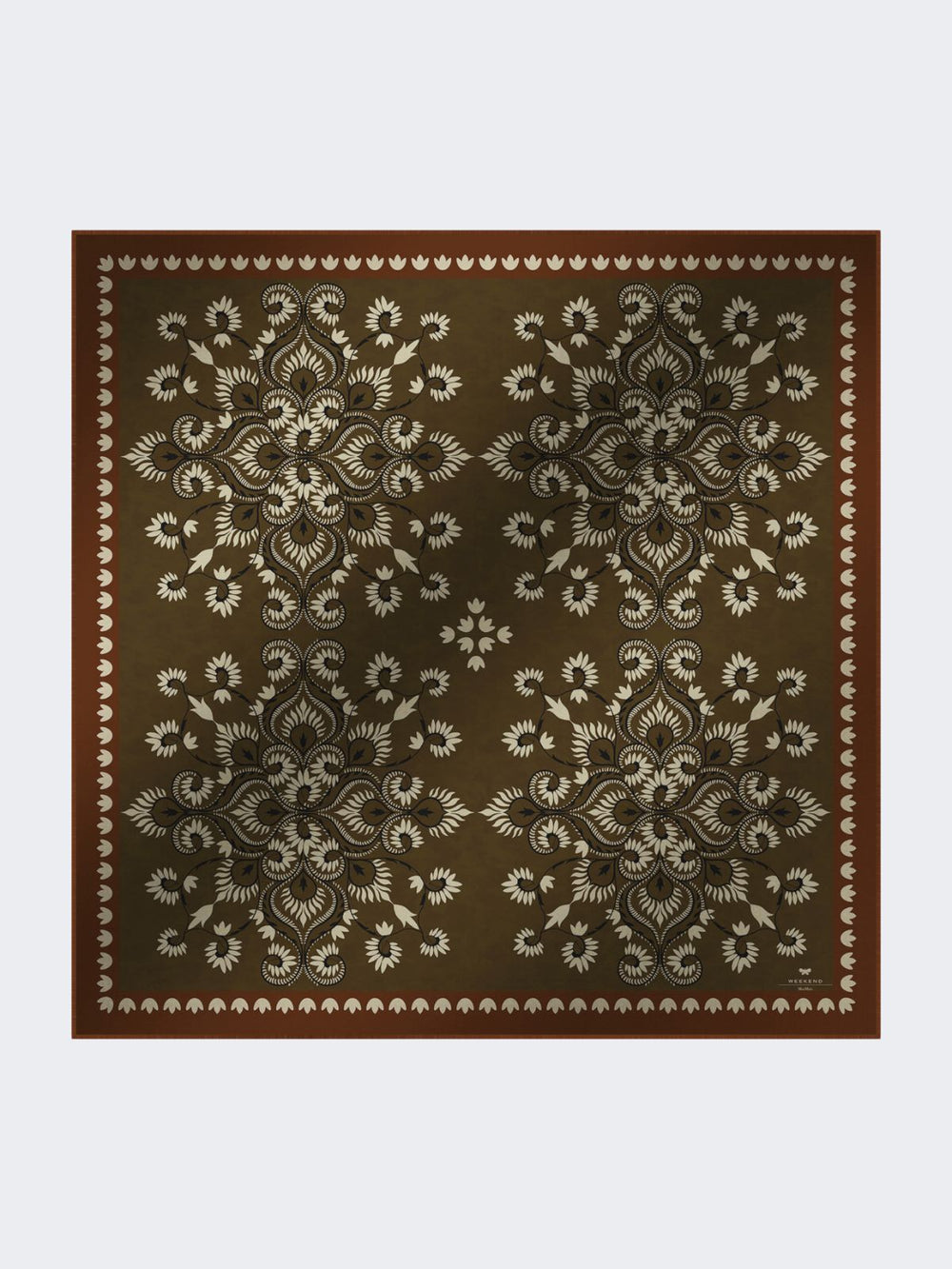 Wool and silk stole - Caramel