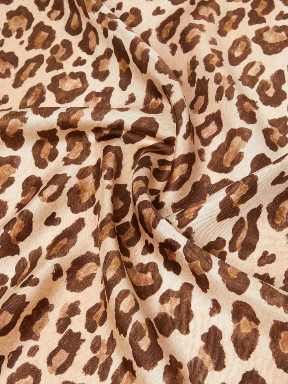 Patterned silk twill foulard - Black