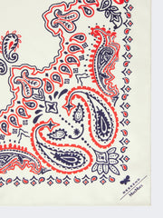 Printed silk scarf - Beige