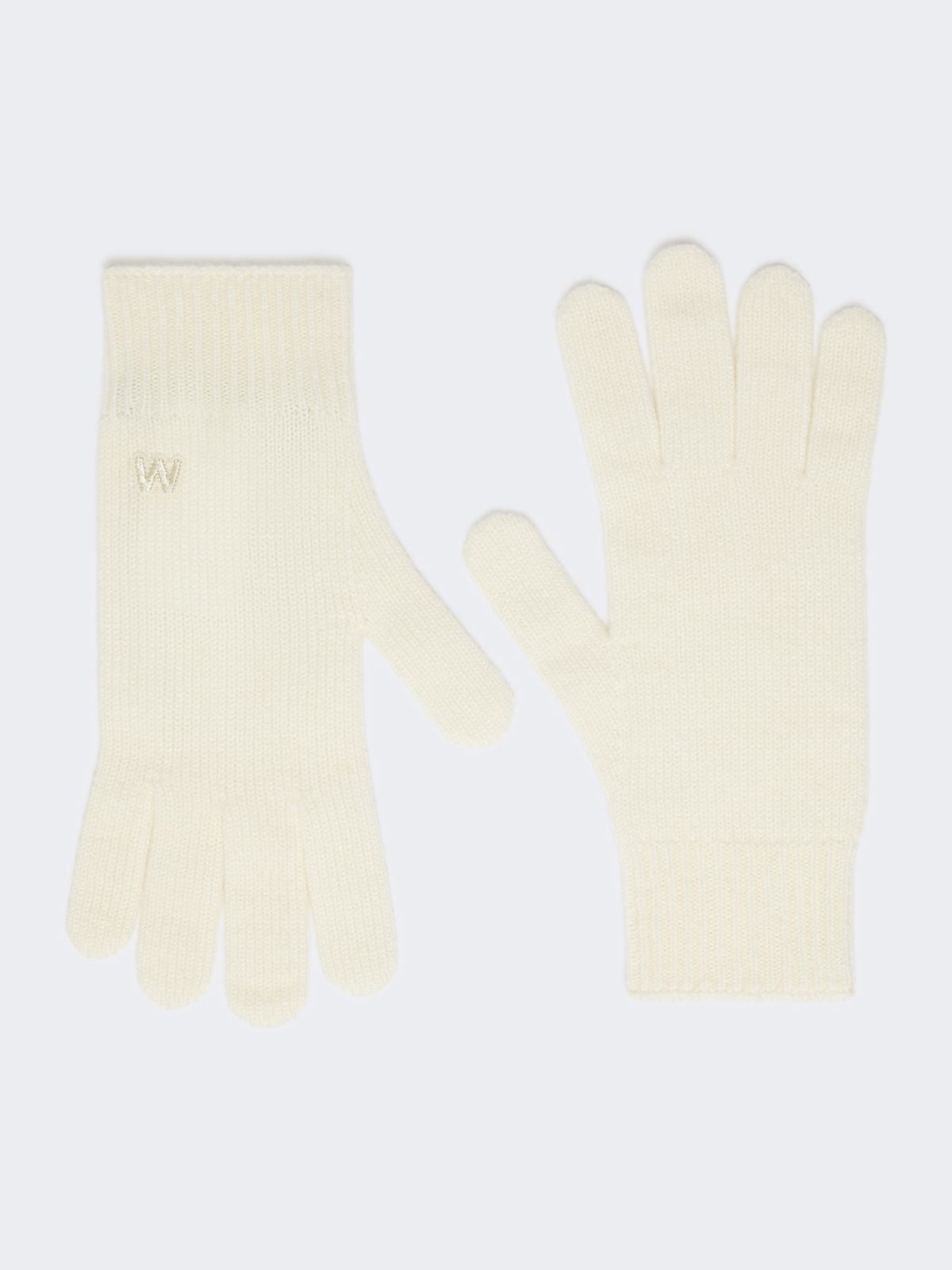 Cashmere gloves - Optical white