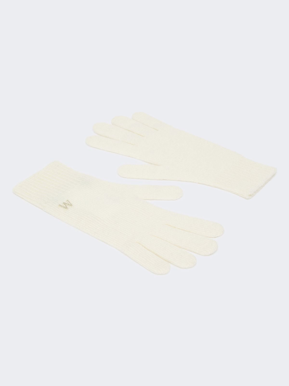 Cashmere gloves - Optical white