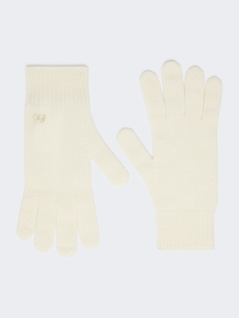 Cashmere gloves - Optical white