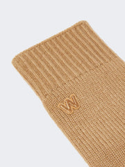 Cashmere gloves - Camel