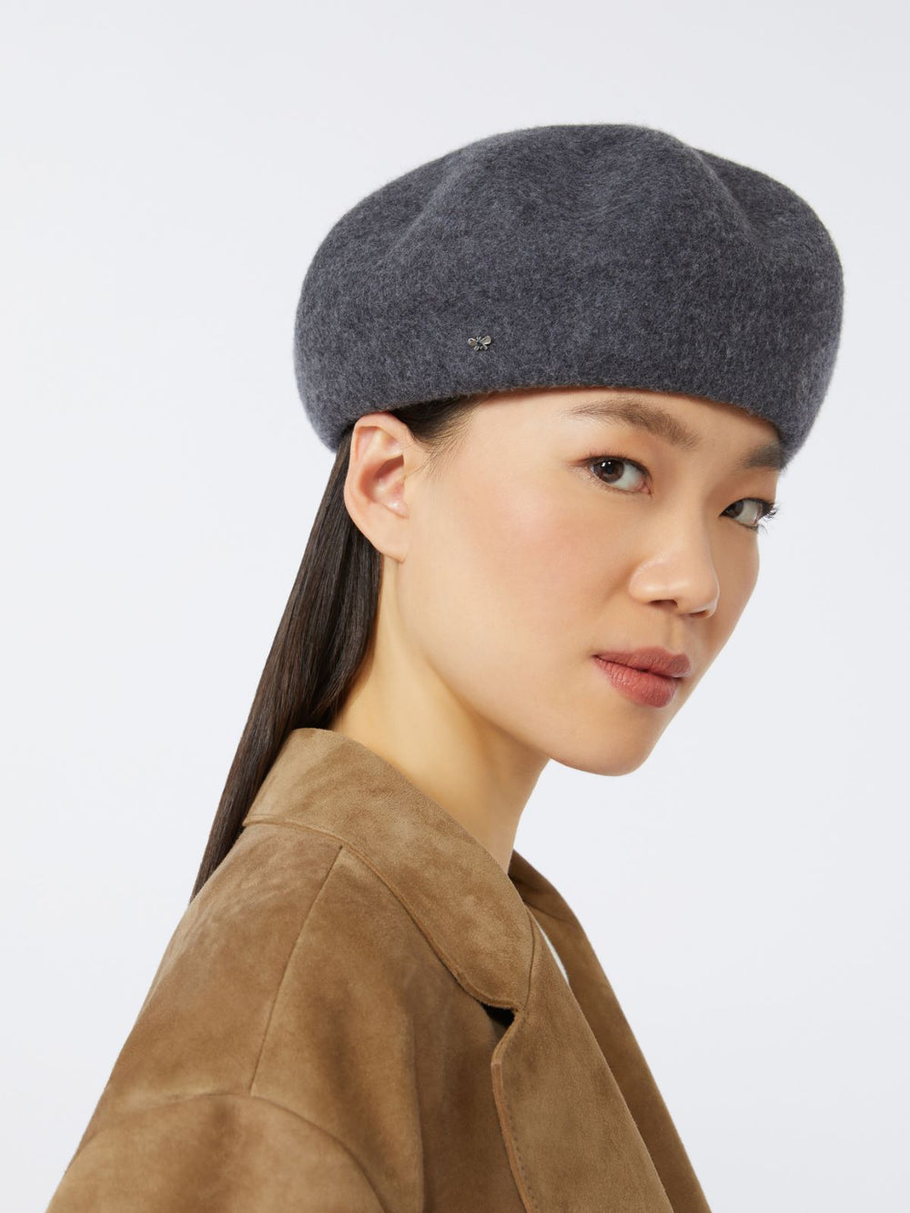 Wool beret - Light grey