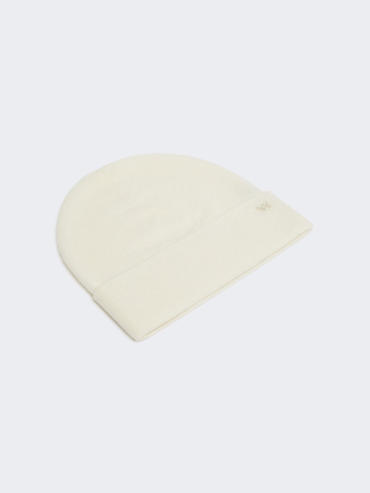 Cashmere beanie - Optical white