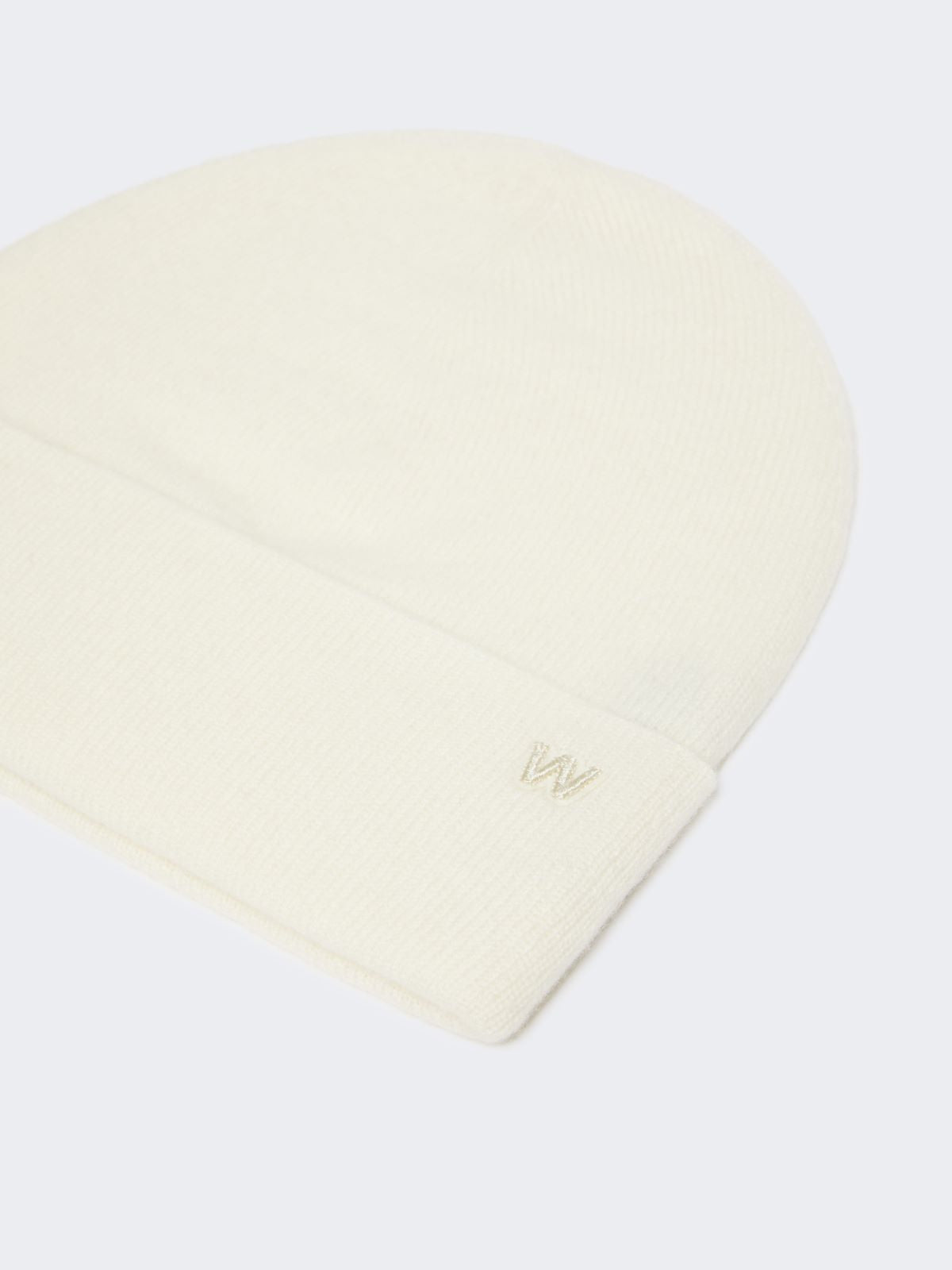 Cashmere beanie - Optical white