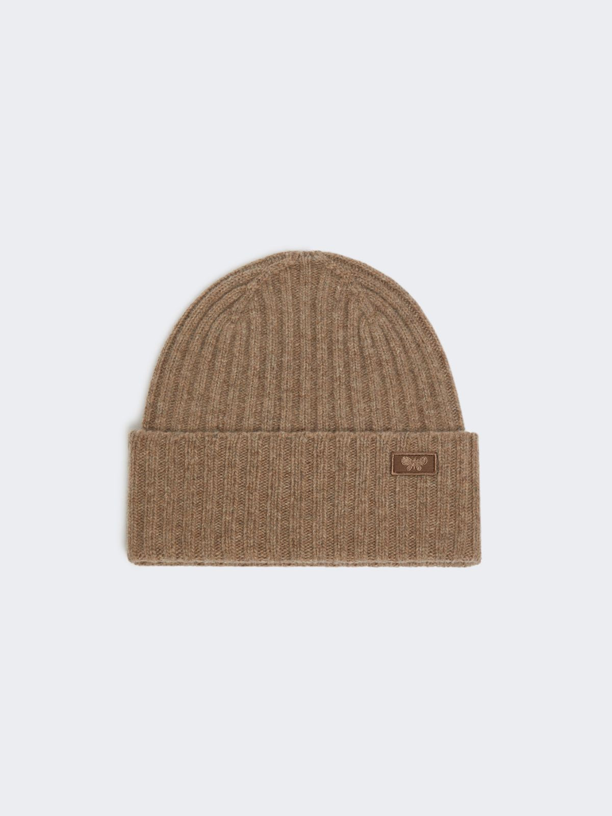 Wool yarn beanie - Brown
