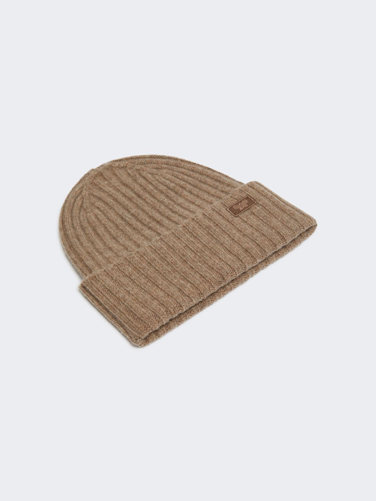 Wool yarn beanie - Brown