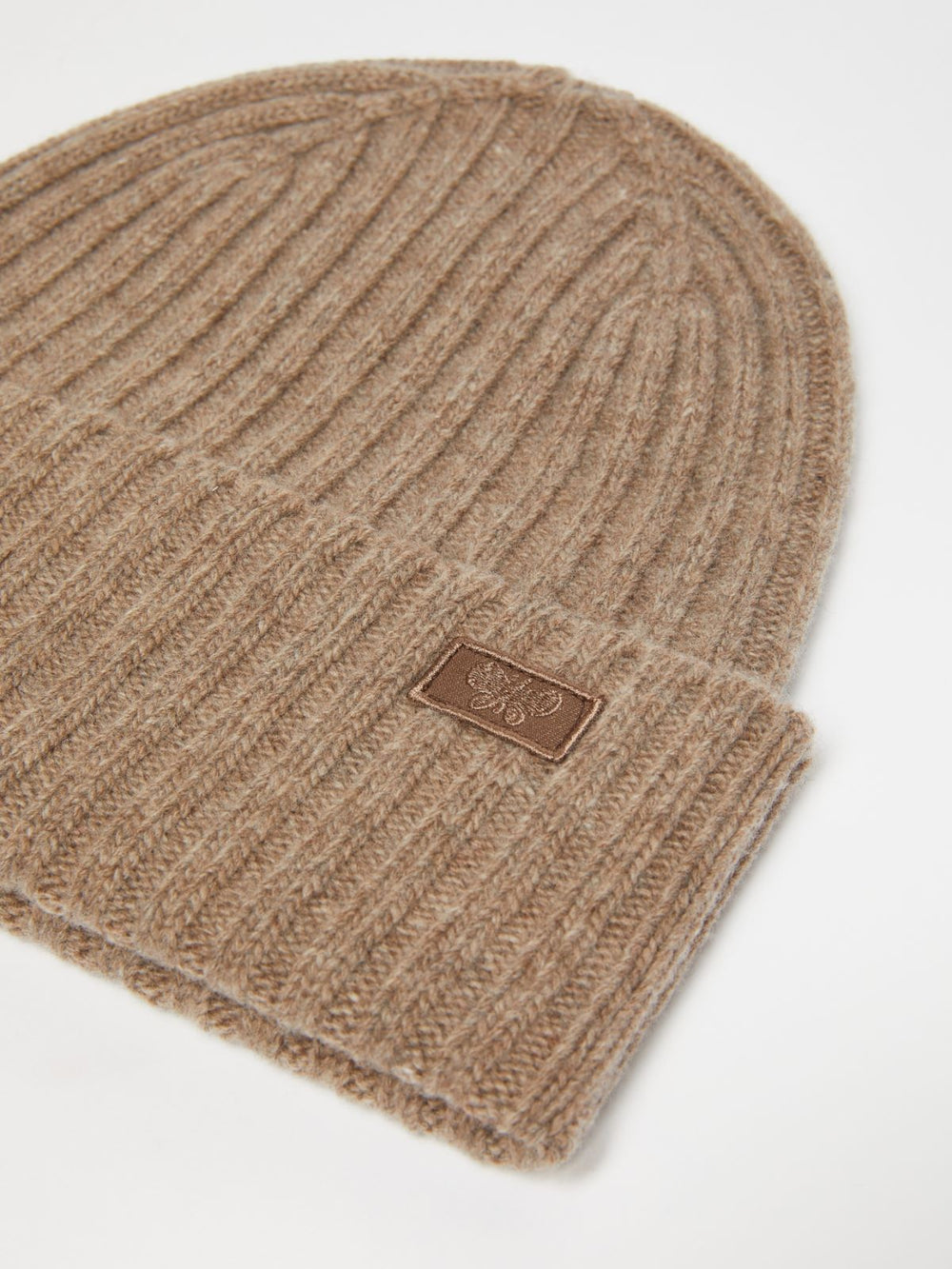 Wool yarn beanie - Brown
