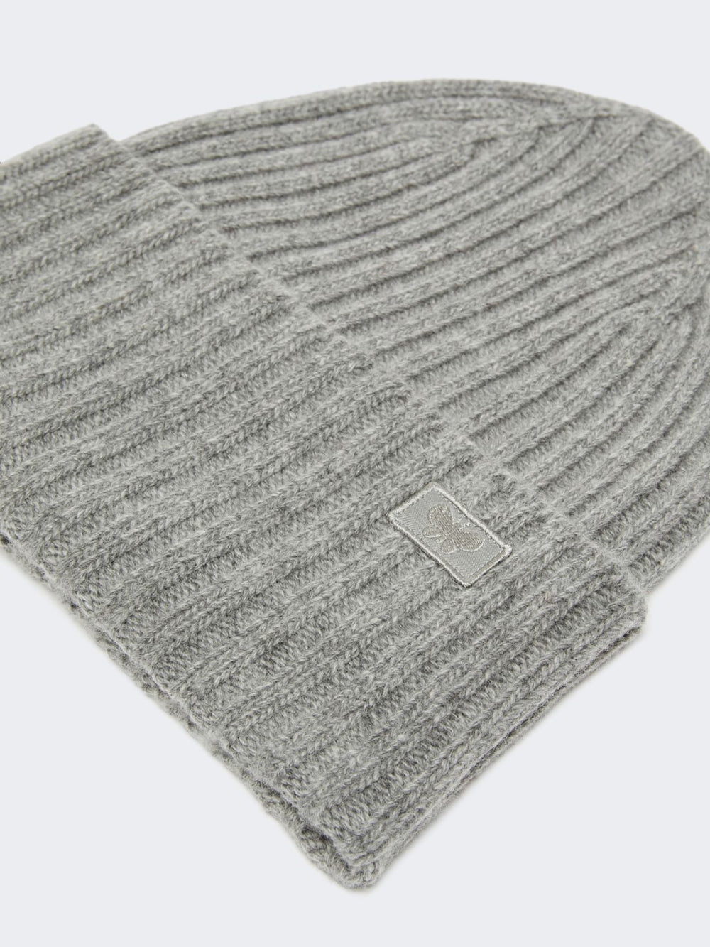 Wool yarn beanie - Medium grey