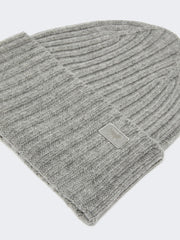 Wool yarn beanie - Medium grey