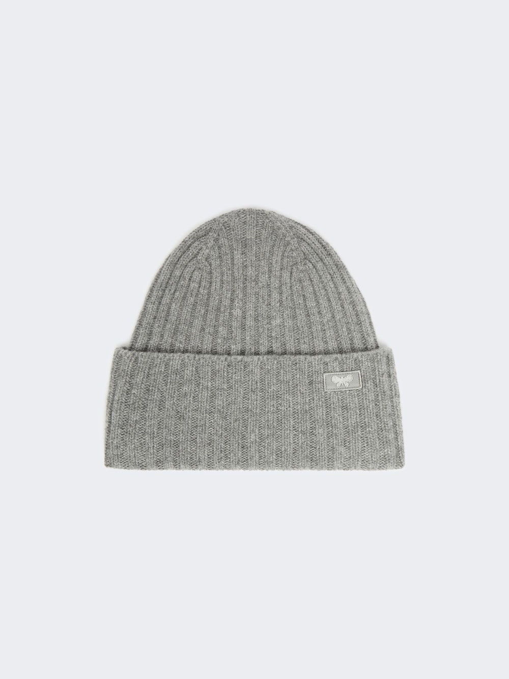 Wool yarn beanie - Medium grey