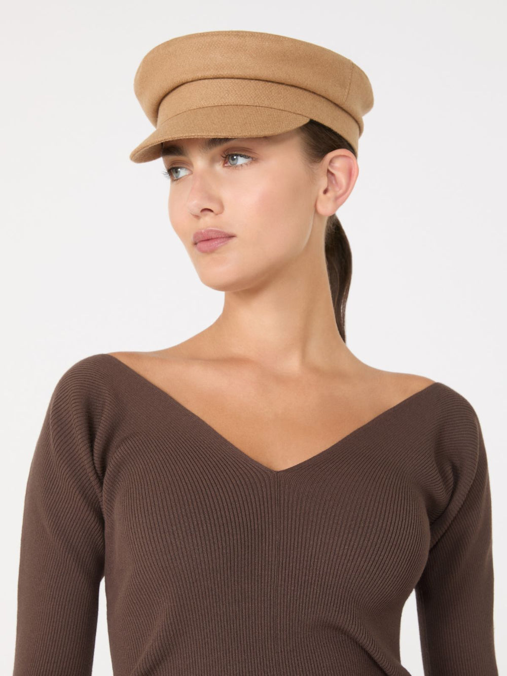 Cloth sailor cap - Camel