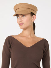 Cloth sailor cap - Camel