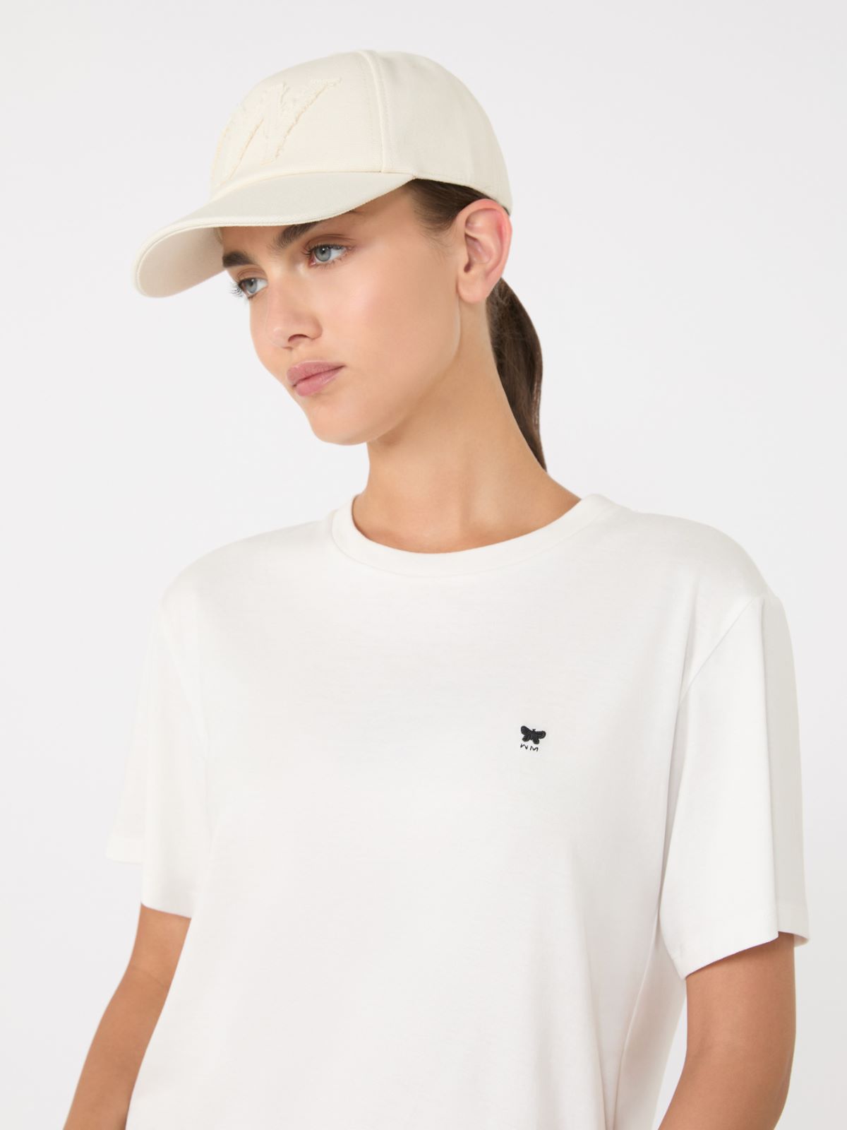 Cotton baseball cap - Milk