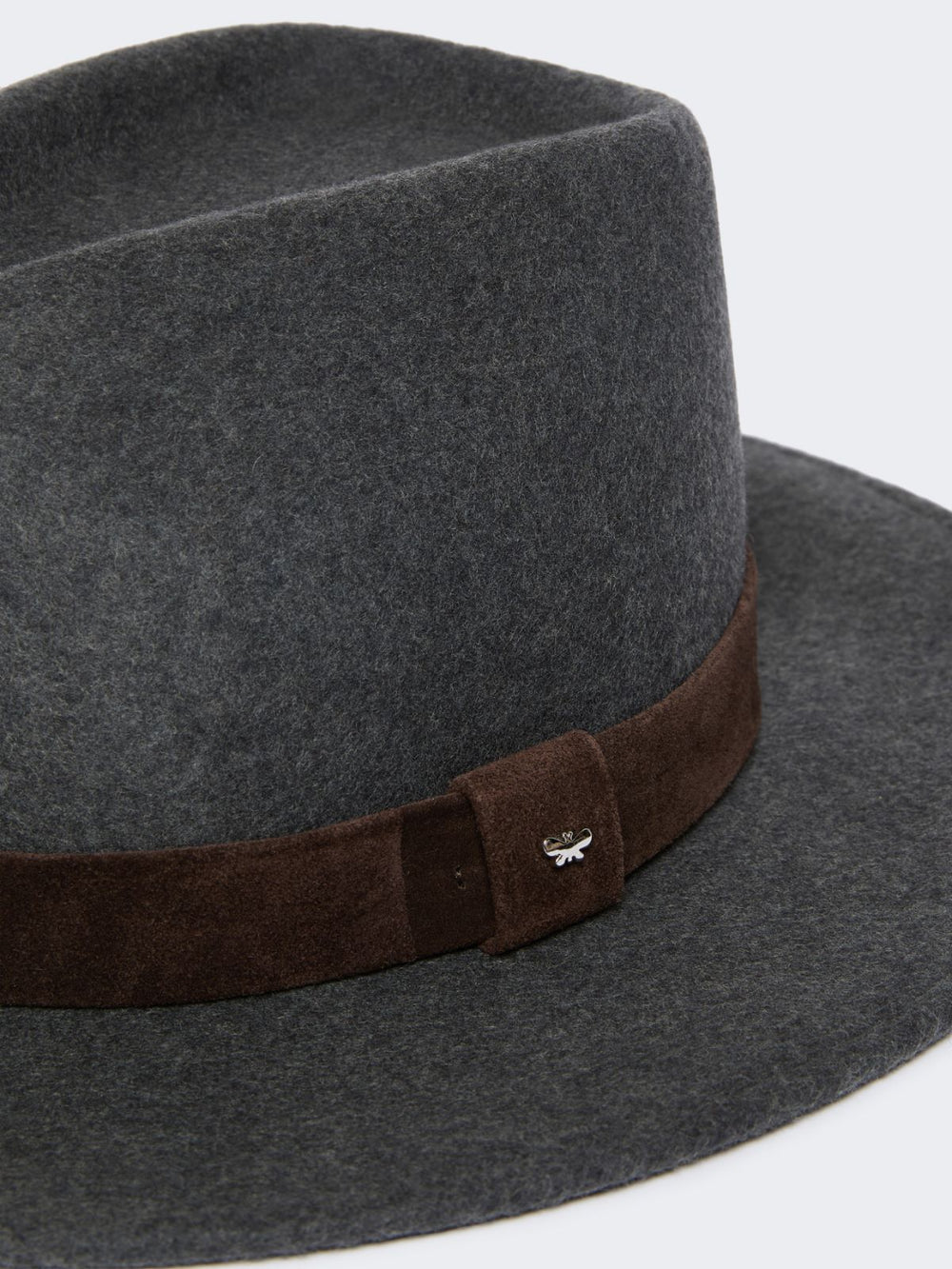 Wool felt fedora - Medium grey