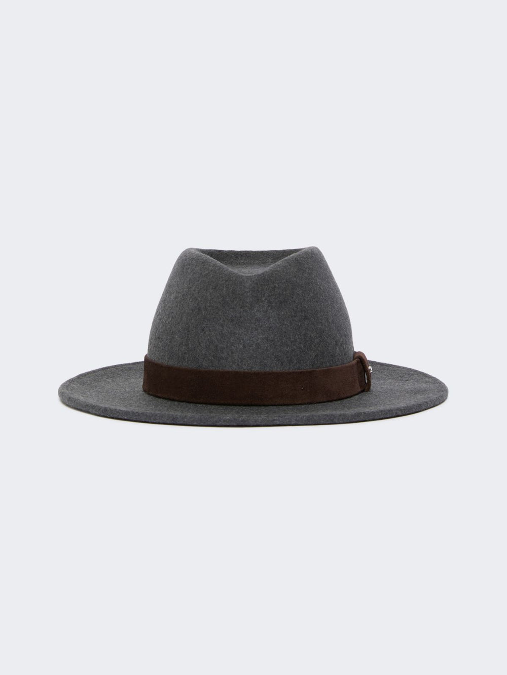 Wool felt fedora - Medium grey