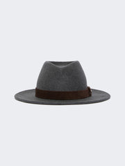 Wool felt fedora - Medium grey