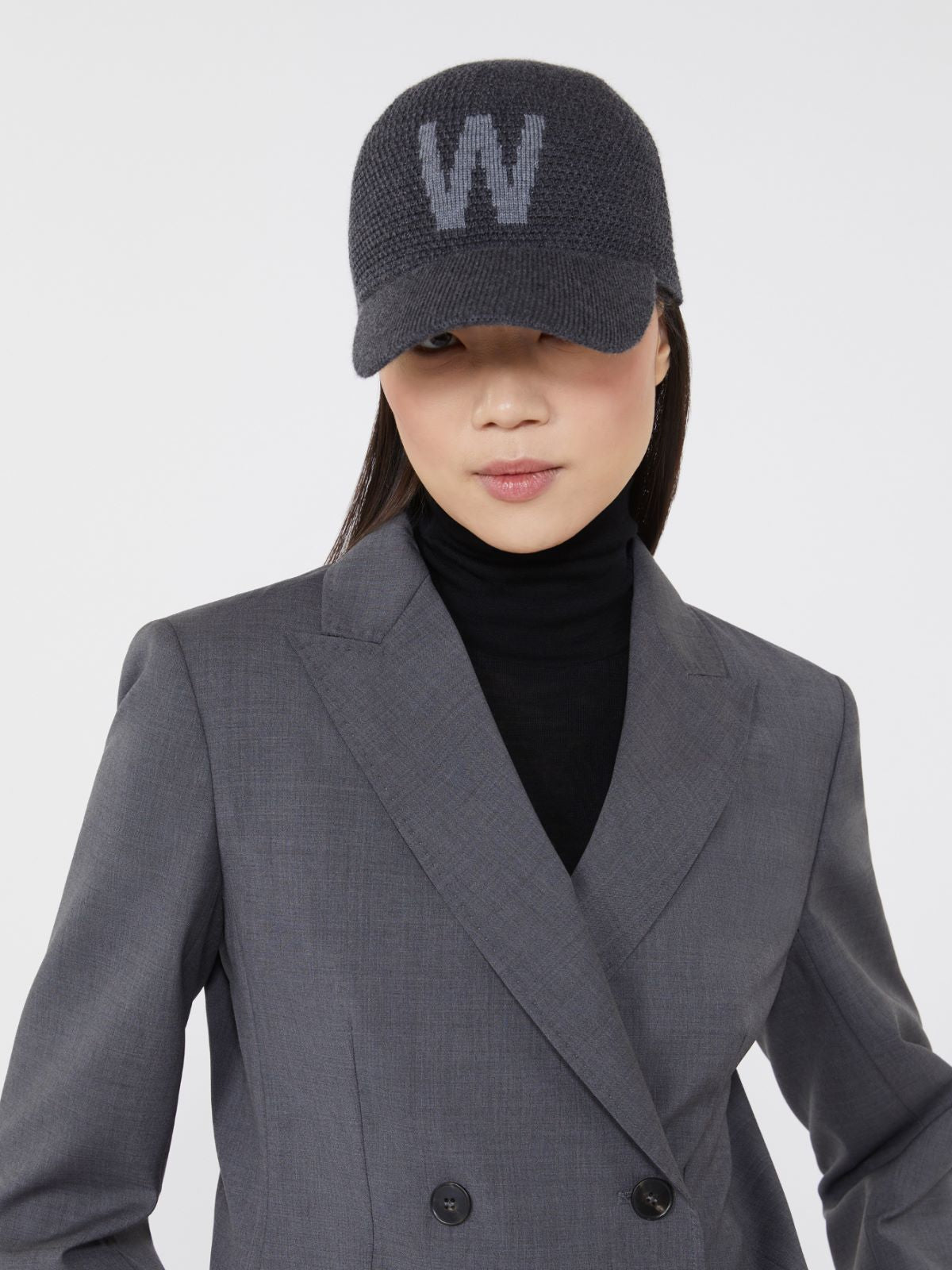 Wool baseball hat - Light grey