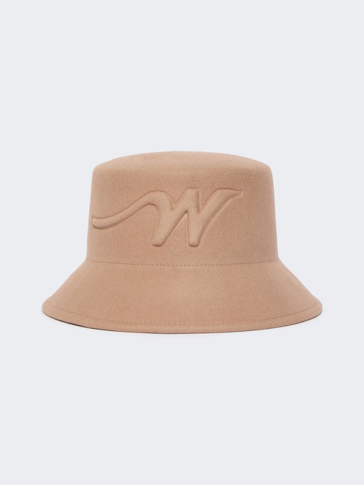 Wool felt bucket hat - Camel