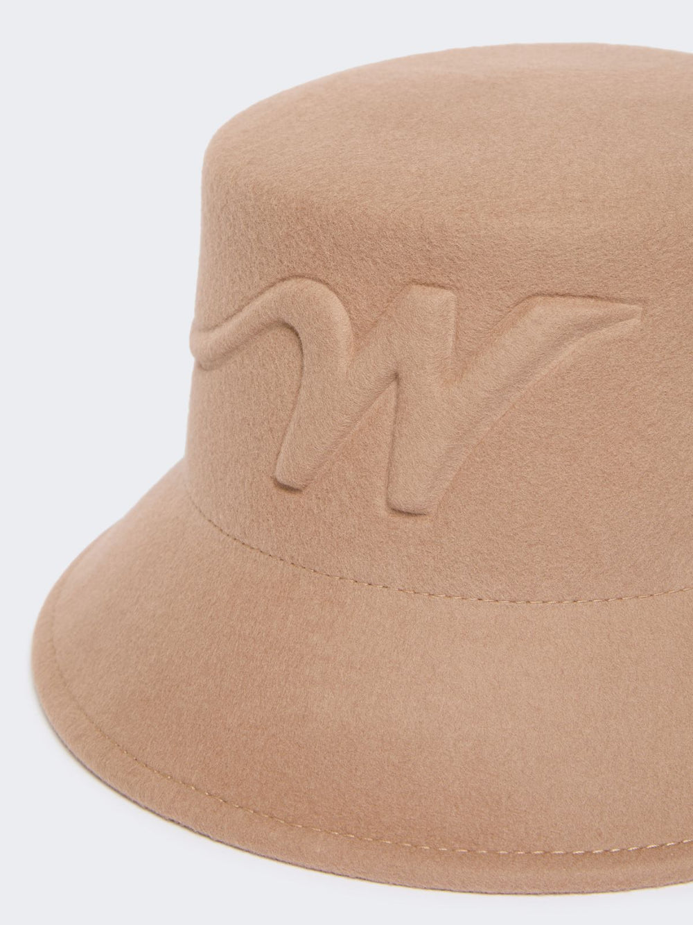 Wool felt bucket hat - Camel