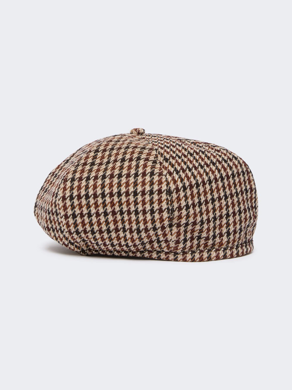Wool and cotton basketweave beret - Red purple