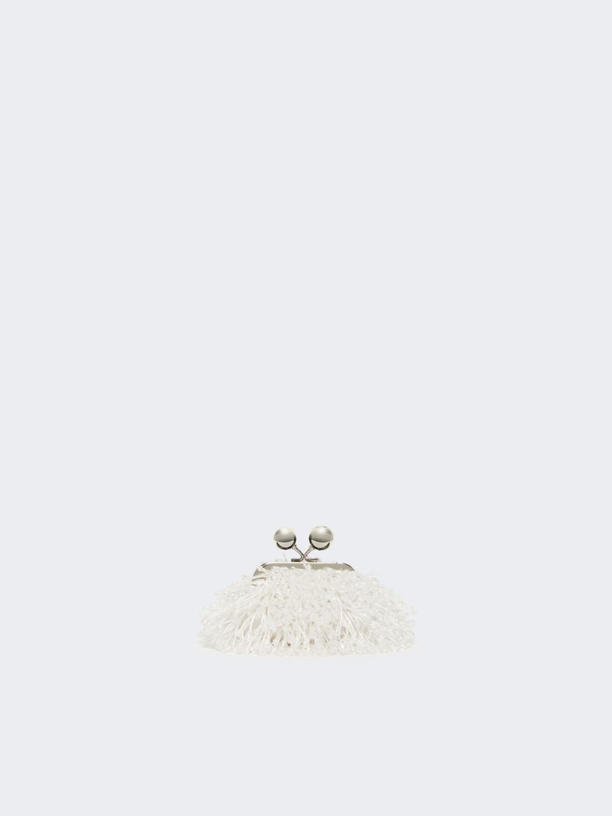 Satin and sequin Nano Pasticcino Bag - White