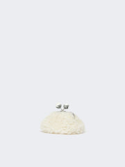 Mini Pasticcino Bag with a soft texture - Ivory