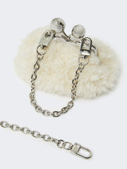 Mini Pasticcino Bag with a soft texture - Ivory