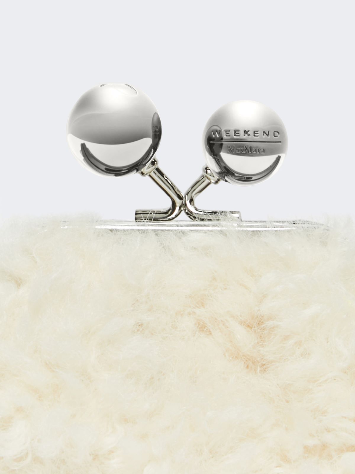 Mini Pasticcino Bag with a soft texture - Ivory