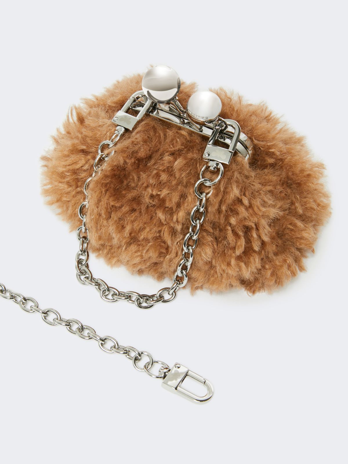 Mini Pasticcino Bag with a soft texture - Antique rose