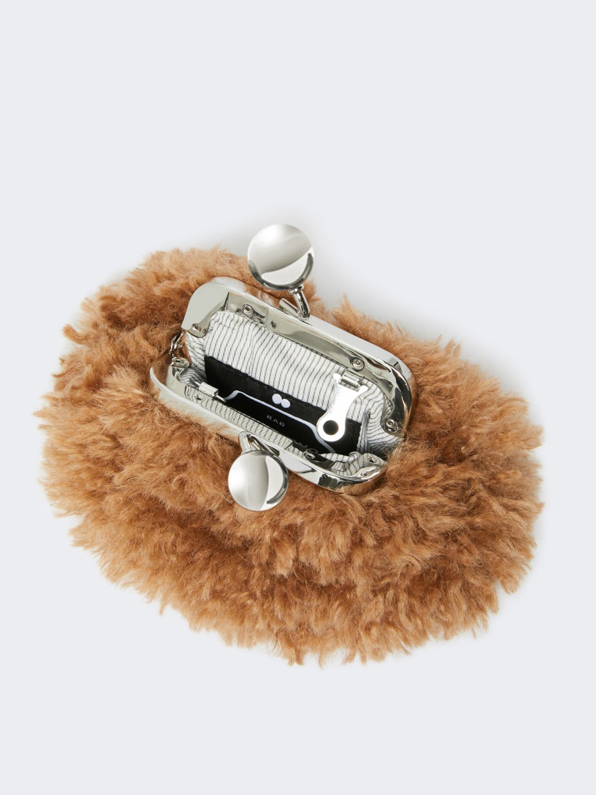 Mini Pasticcino Bag with a soft texture - Antique rose