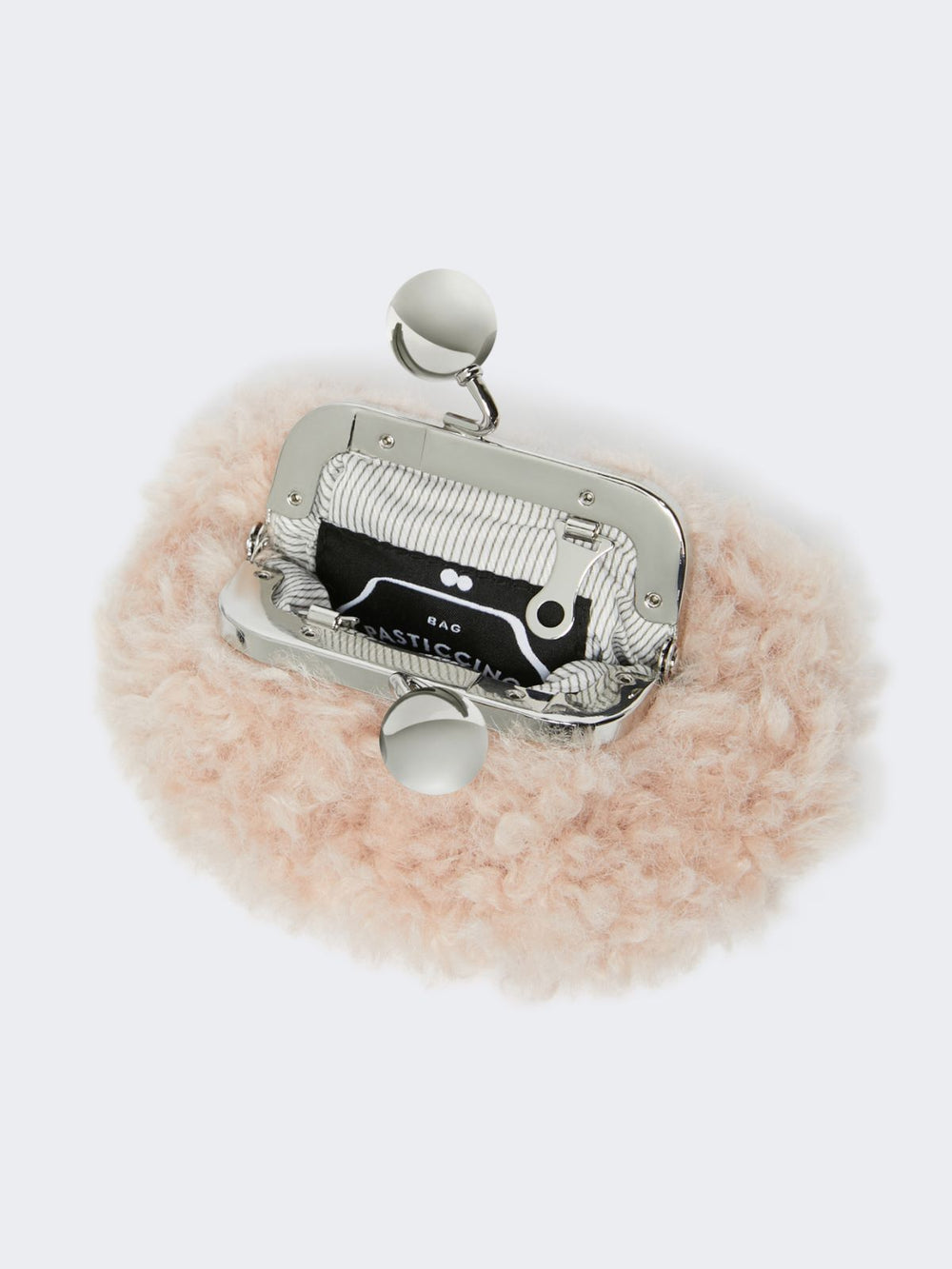 Mini Pasticcino Bag with a soft texture - Pink