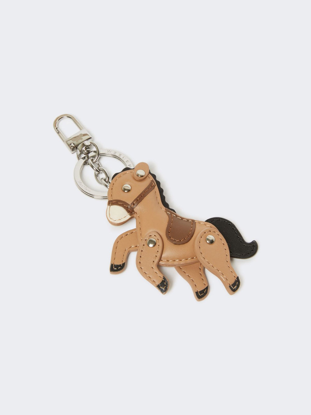 Leather keyring - Sand