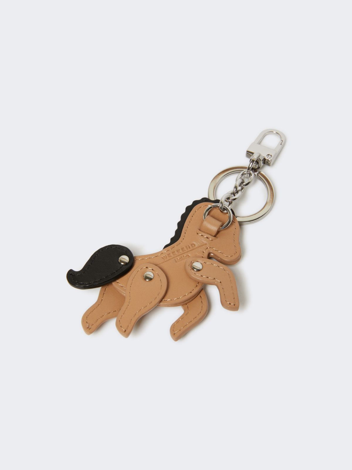 Leather keyring - Sand