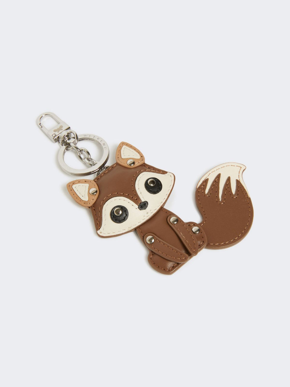 Leather keyring - Brown