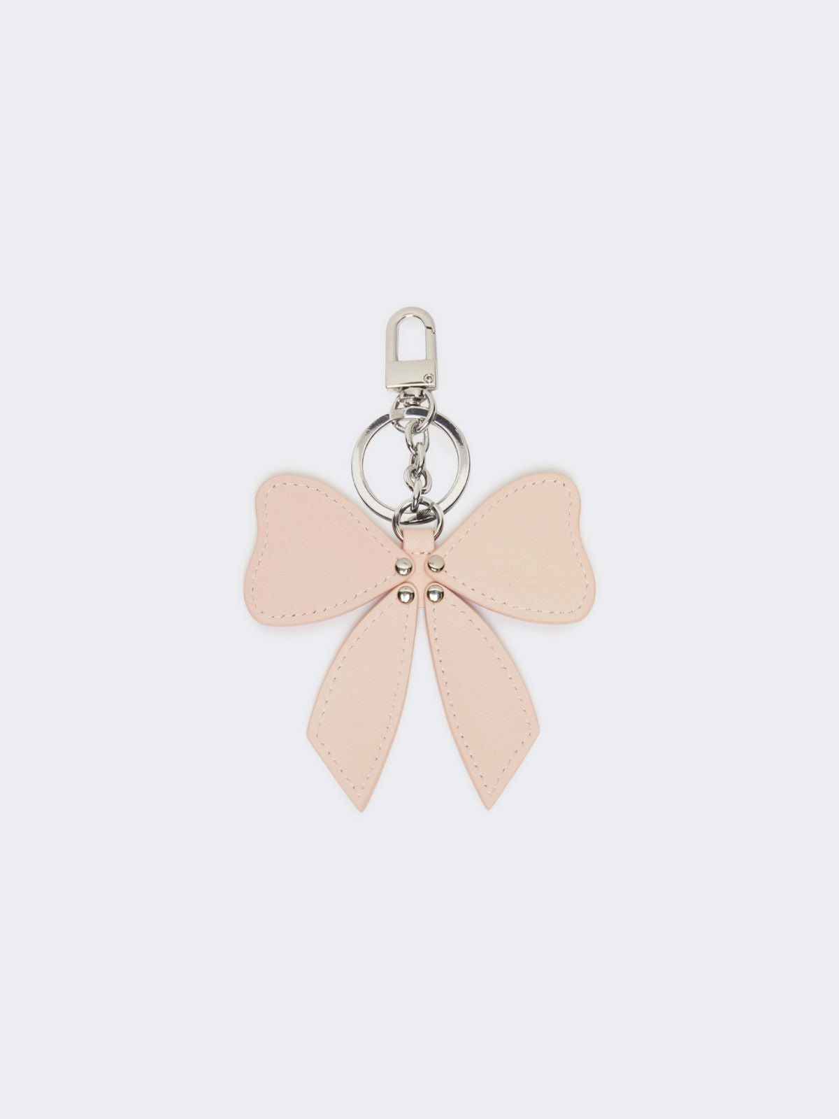 Leather keyring - Pink