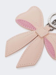 Leather keyring - Pink