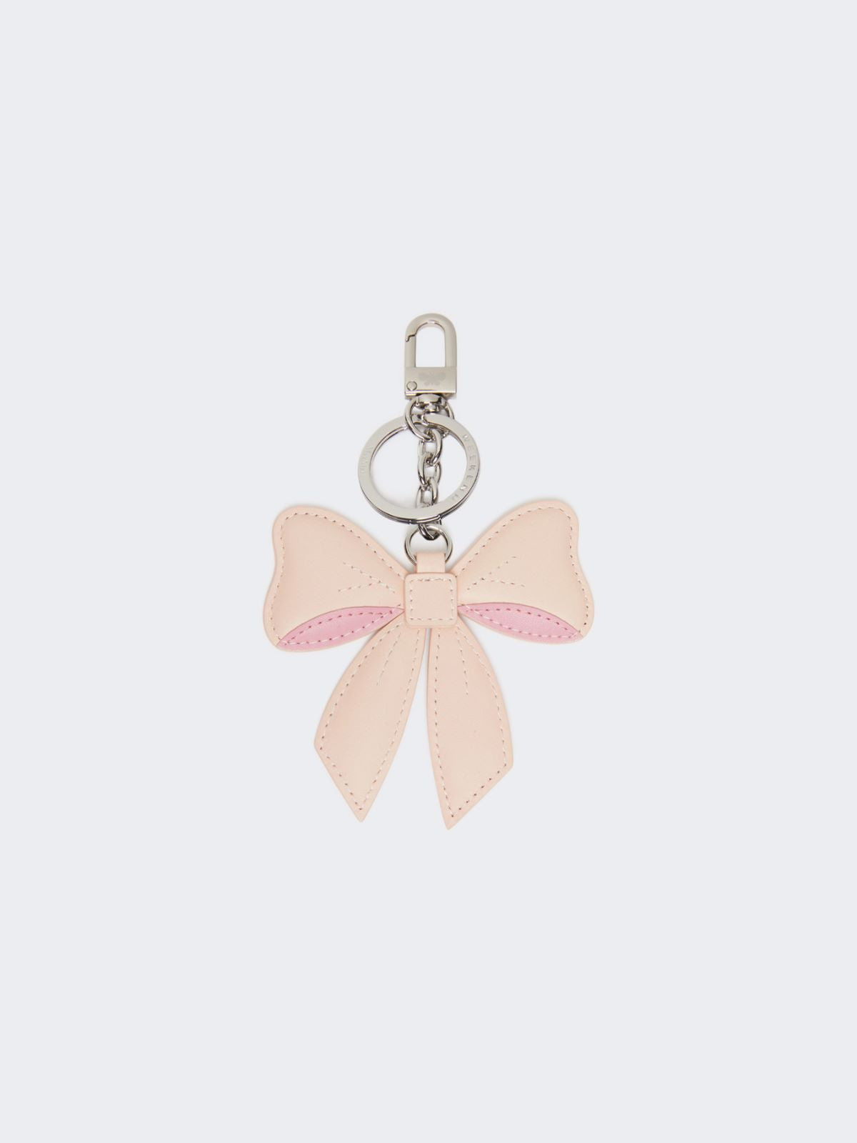 Leather keyring - Pink