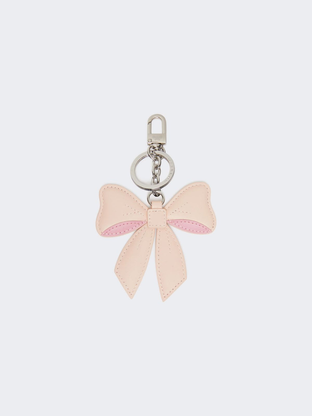 Leather keyring - Pink