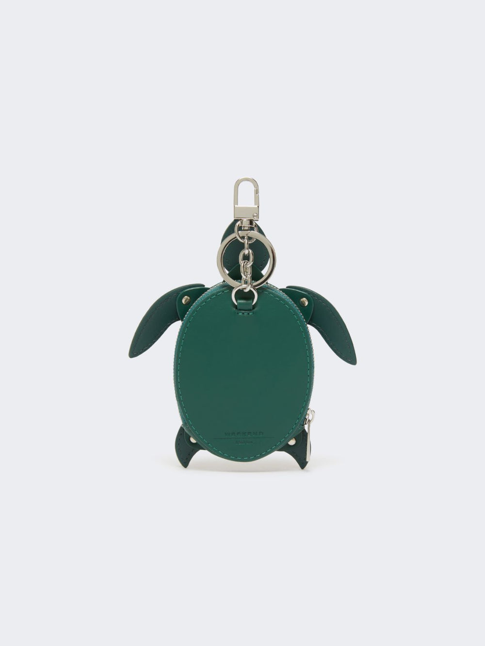 Leather keyring - Green
