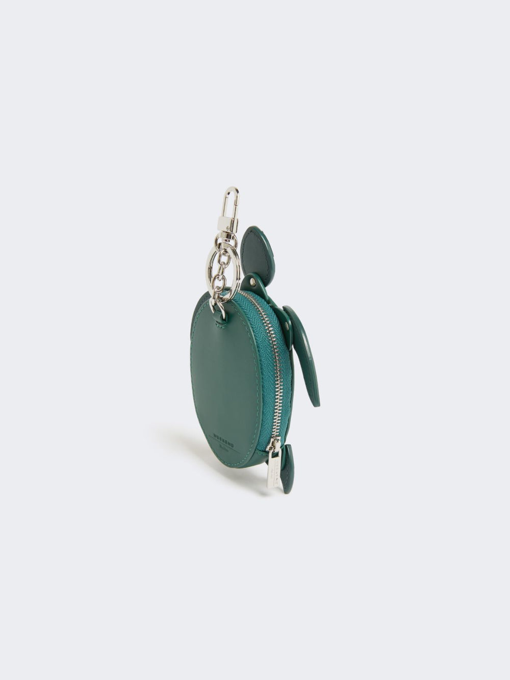 Leather keyring - Green